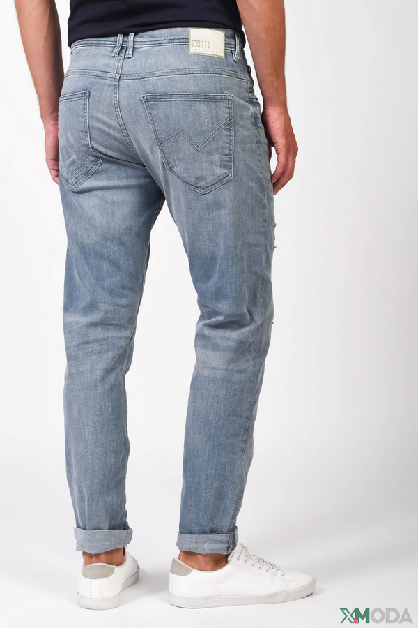 Модные джинсы Tom Tailor, размер 48, цвет голубой - фото 4