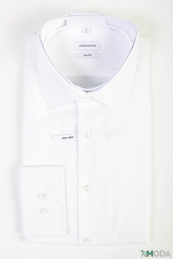 Рубашка с длинным рукавом Seidensticker, размер 41, цвет белый - фото 1