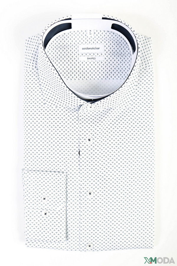 Рубашка с длинным рукавом Seidensticker, размер 41, цвет белый - фото 5