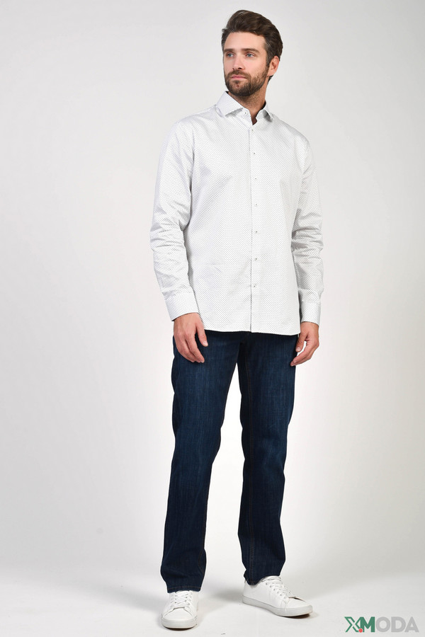 Рубашка с длинным рукавом Seidensticker, размер 41, цвет белый - фото 3