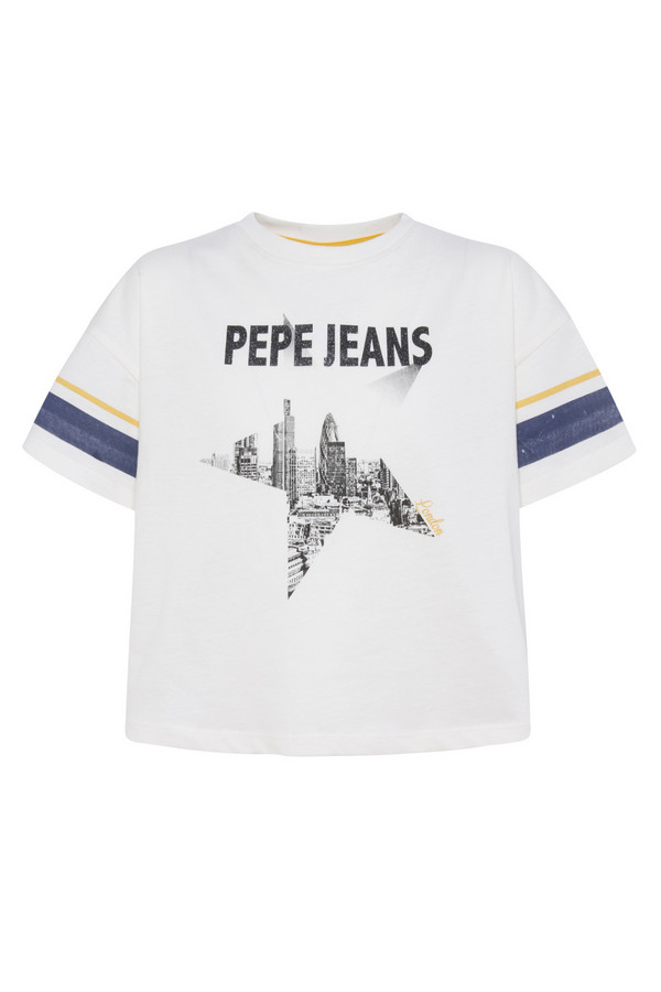 Футболки и поло Pepe Jeans London, размер 46-176, цвет белый - фото 1