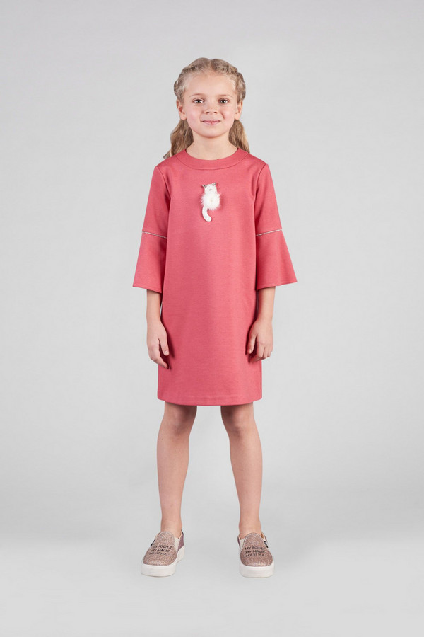 Платье Choupette, размер 30-122, цвет красный - фото 1