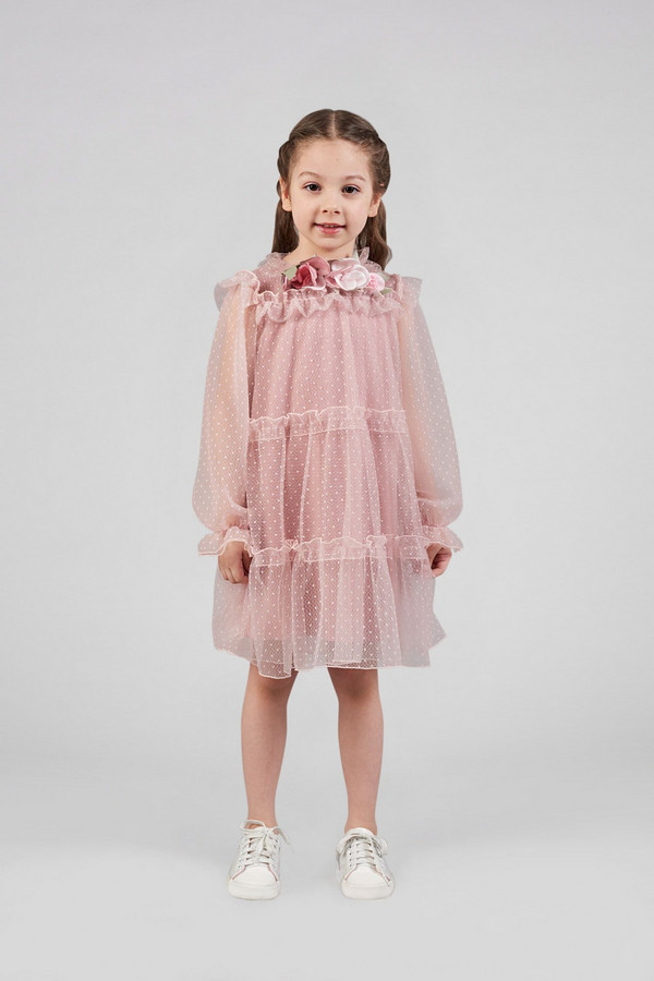Платье Choupette, размер 26-98, цвет розовый - фото 1