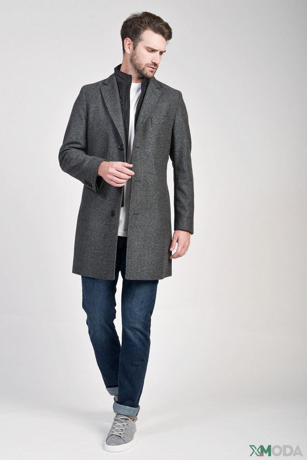 Пальто Hugo, размер 50, цвет серый - фото 5