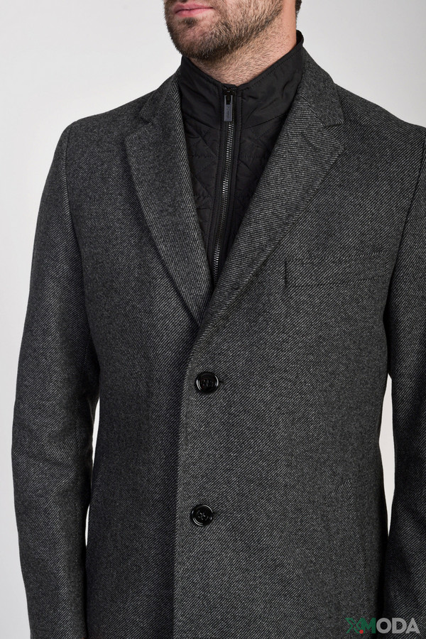 Пальто Hugo, размер 50, цвет серый - фото 6