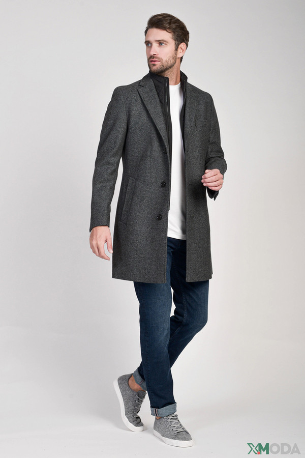 Пальто Hugo, размер 50, цвет серый - фото 3
