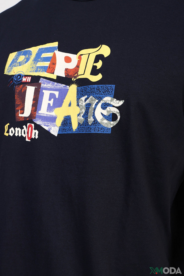 Футболкa Pepe Jeans London, размер 46-48, цвет синий - фото 4