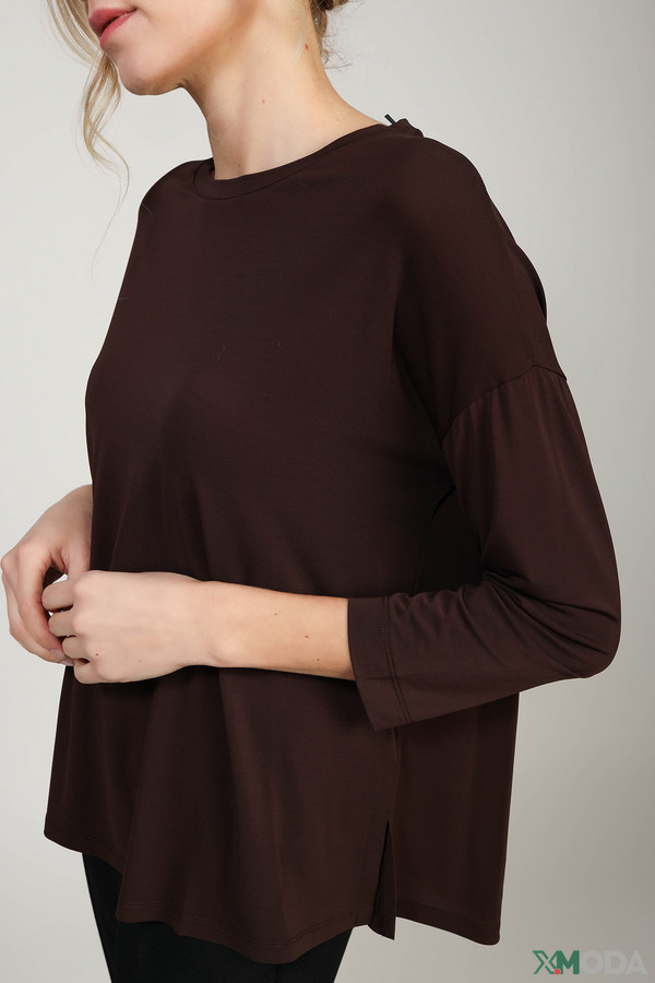 Блузa Luisa Cerano, размер 44, цвет коричневый - фото 5
