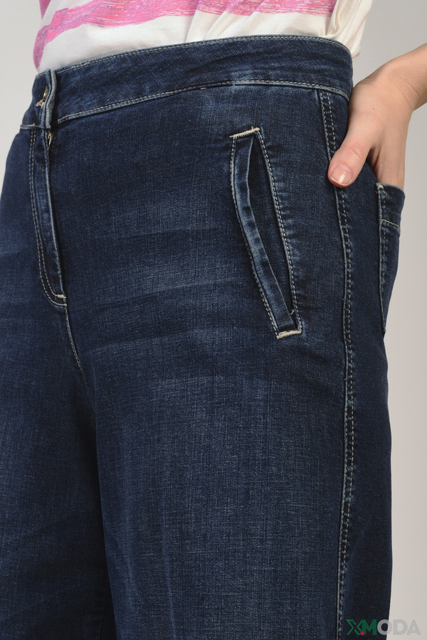 Модные джинсы Penny Black Grey, размер 44, цвет синий - фото 5