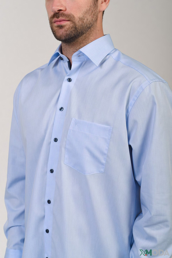 Рубашка с длинным рукавом Marvelis, размер ворот 41, плечи 50 - фото 4