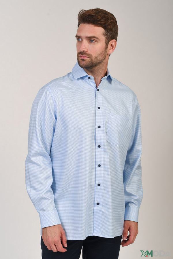 Рубашка с длинным рукавом Olymp, размер ворот 46, плечи 60 - фото 1