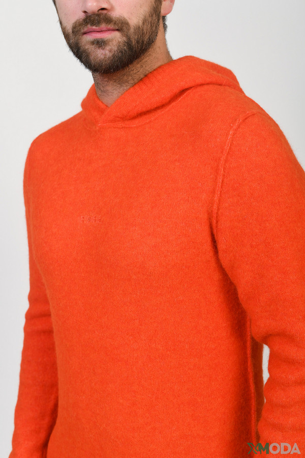 Джемпер Boss Casual, размер 52-54, цвет оранжевый - фото 4