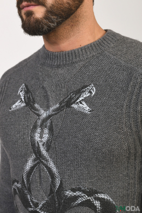 Джемпер Hugo, размер 50-52, цвет серый - фото 4