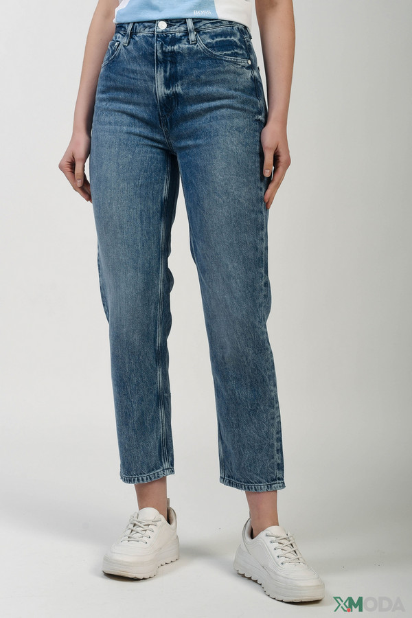 Модные джинсы Guess, размер 44(L32), цвет синий - фото 1