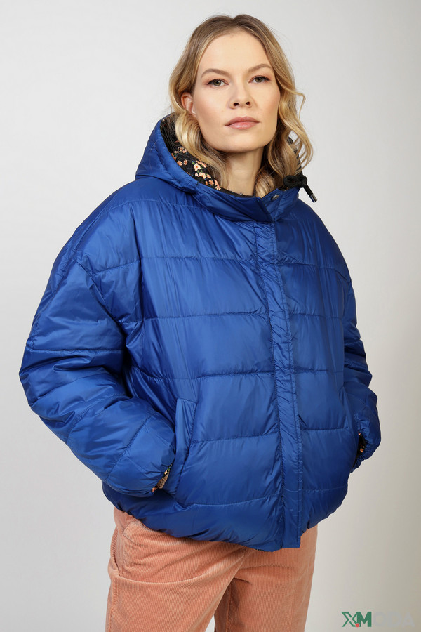 Куртка Oui, размер 44, цвет синий - фото 6