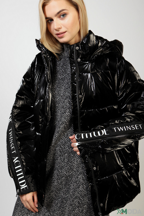 Куртка Twin Set, размер 40-42, цвет чёрный - фото 4
