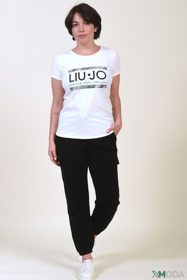 Футболка Liu-Jo Jeans, размер 48-50, цвет чёрный - фото 2