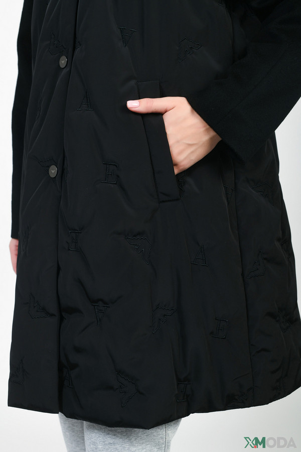 Пальто Emporio Armani, размер 42, цвет чёрный - фото 7