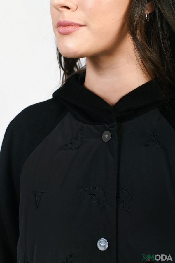 Пальто Emporio Armani, размер 42, цвет чёрный - фото 6