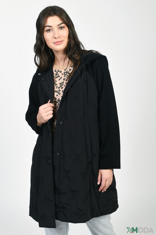 Пальто Emporio Armani, размер 42, цвет чёрный - фото 1
