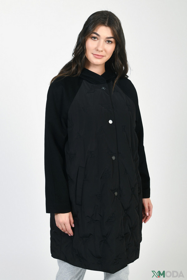 Пальто Emporio Armani, размер 42, цвет чёрный - фото 2