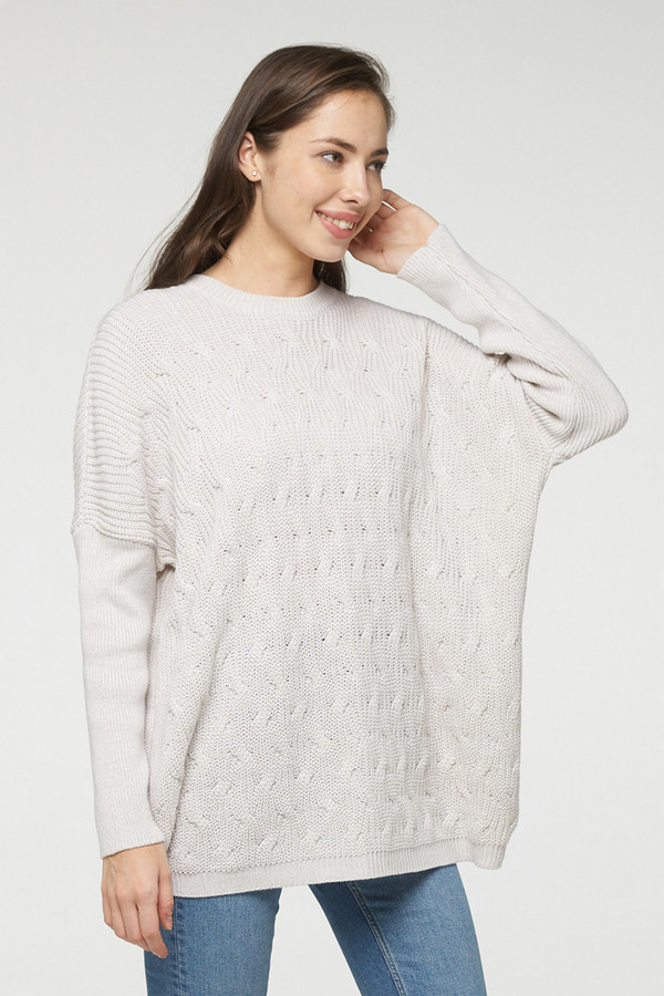 Пуловер VAY белого цвета