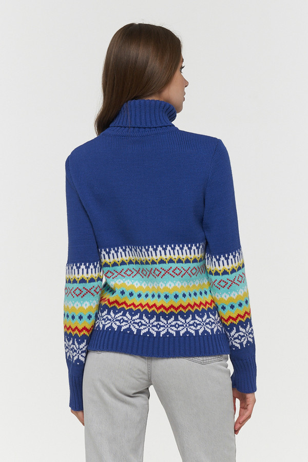 Пуловер BE YOU, размер 46, цвет синий - фото 3