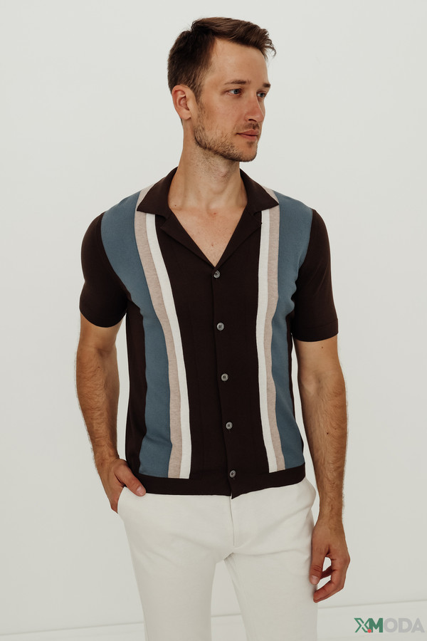 Рубашка Gran Sasso, размер 54, цвет разноцветный - фото 3