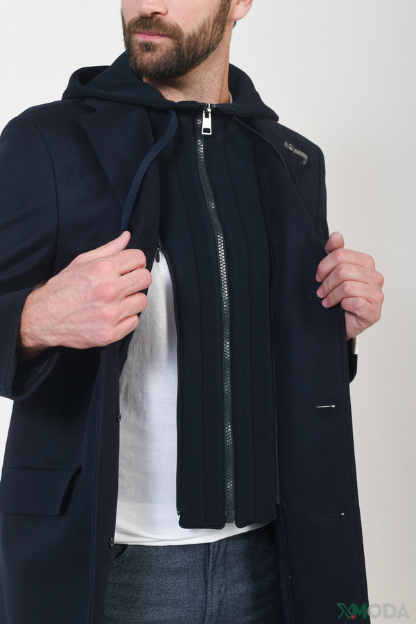 Пальто Baldessarini, размер 48, цвет синий - фото 7
