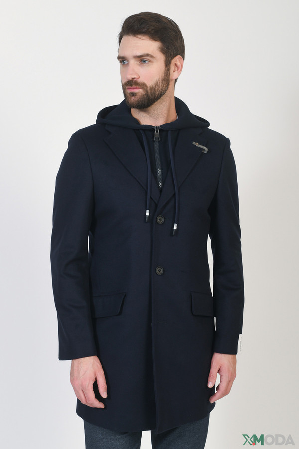Пальто Baldessarini, размер 48, цвет синий - фото 2