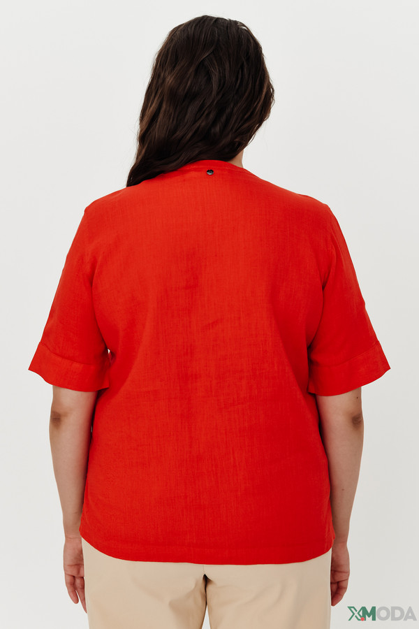 Блузa Gerry Weber, размер 48, цвет красный - фото 4