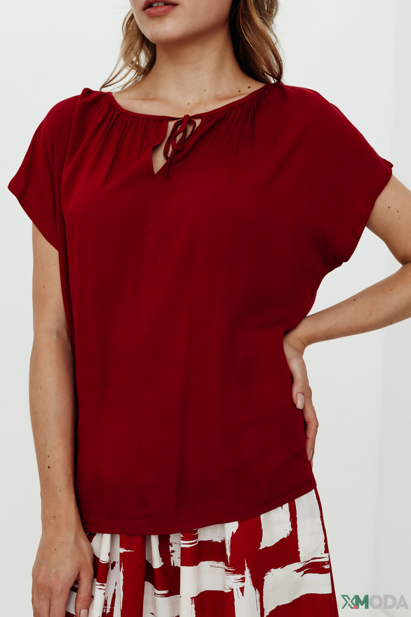 Блузa Gerry Weber, размер 42, цвет бордовый - фото 5