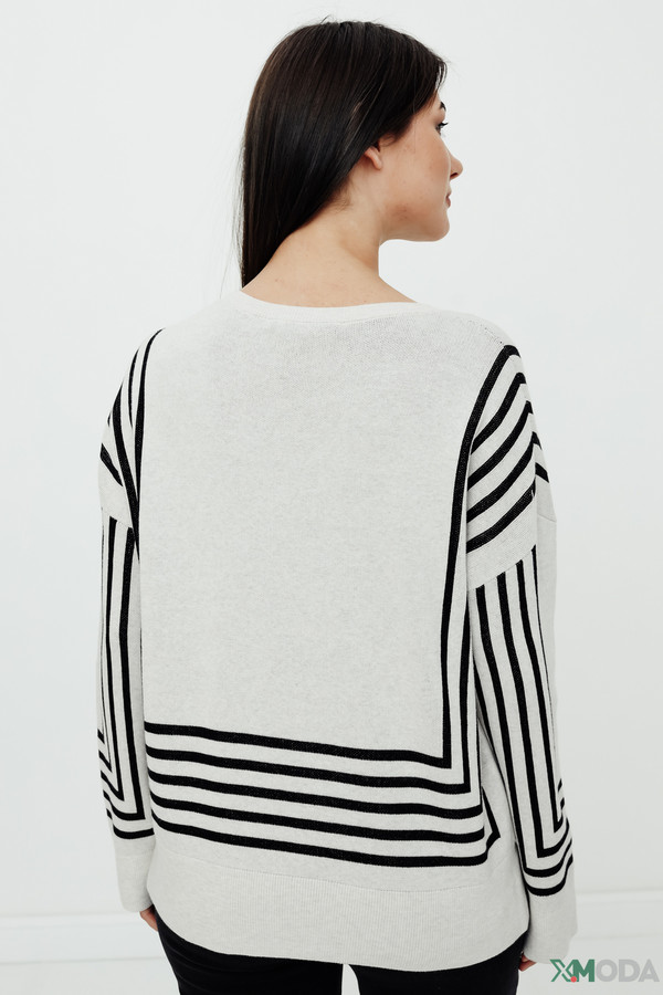 Пуловер Oui, размер 46, цвет разноцветный - фото 4