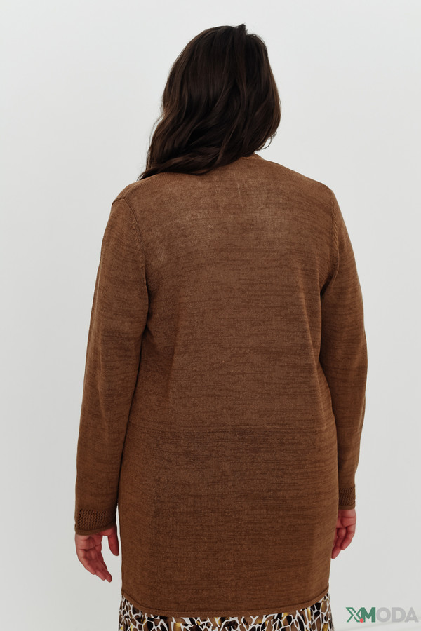 Жакет Rabe collection, размер 54, цвет коричневый - фото 5