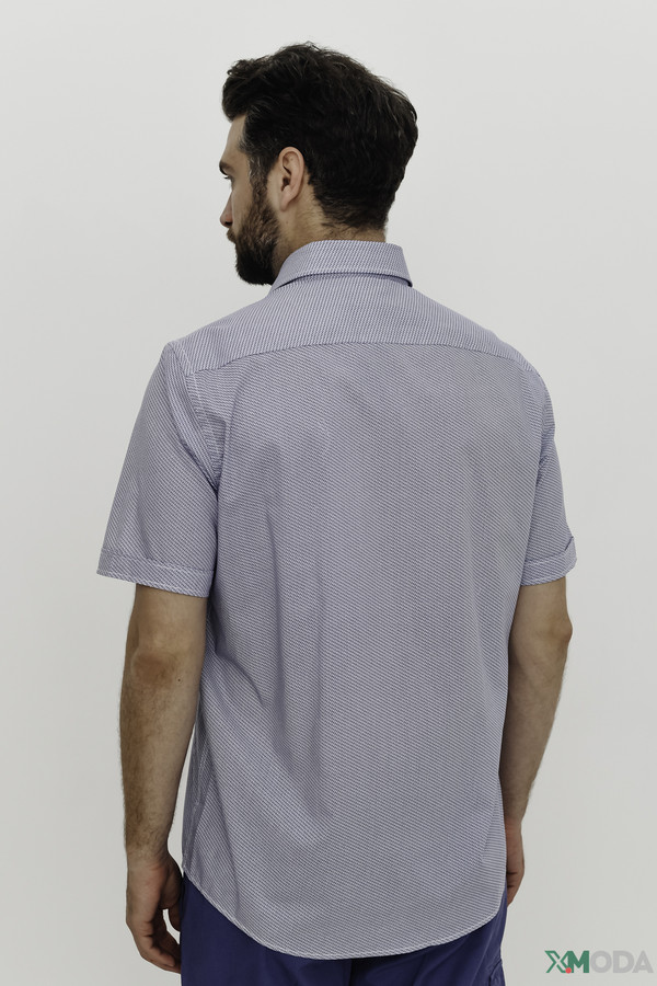 Мужские рубашки с коротким рукавом Casa Moda, размер 54-56, цвет серый - фото 4