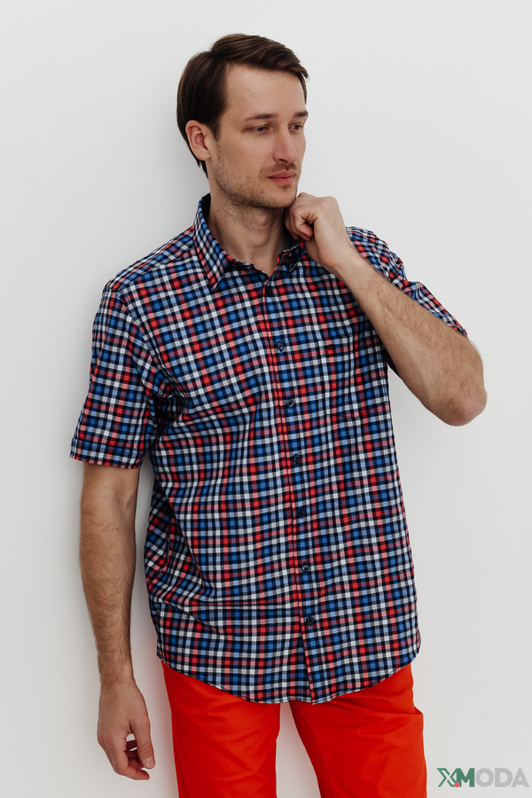 Мужские рубашки с коротким рукавом Casa Moda, размер 50-52, цвет разноцветный - фото 3