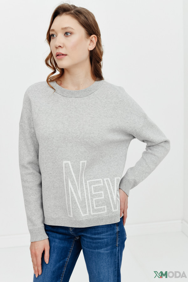 Пуловер Betty and Co, размер 48, цвет серый - фото 3
