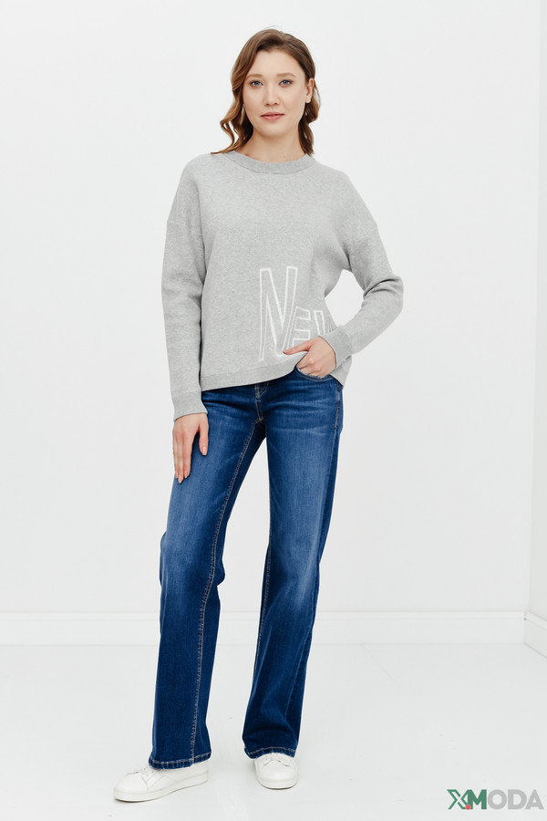Пуловер Betty and Co, размер 48, цвет серый - фото 2