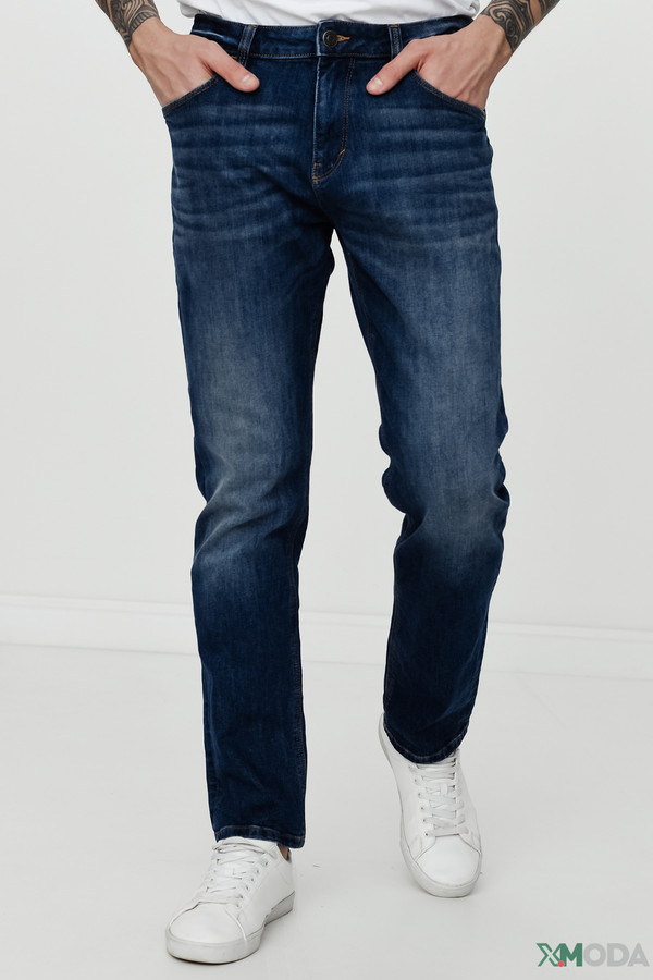 Модные джинсы Tom Tailor, размер 54, цвет синий - фото 1