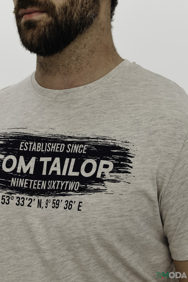 Футболкa Tom Tailor, размер 44, цвет бежевый - фото 5