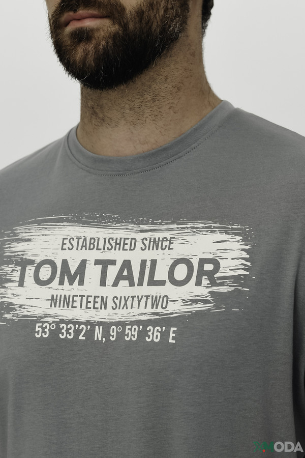 Футболкa Tom Tailor, размер 44, цвет зелёный - фото 5