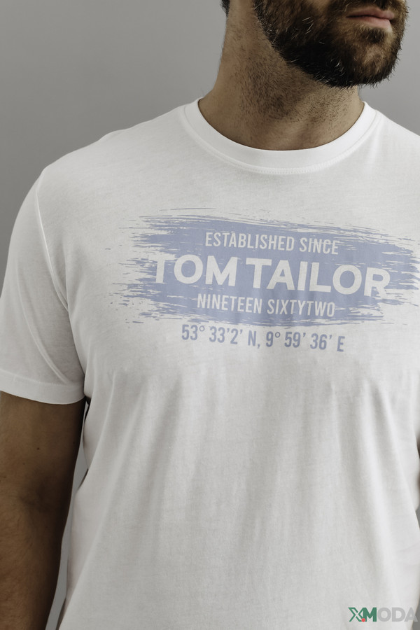 Футболкa Tom Tailor, размер 44, цвет голубой - фото 6
