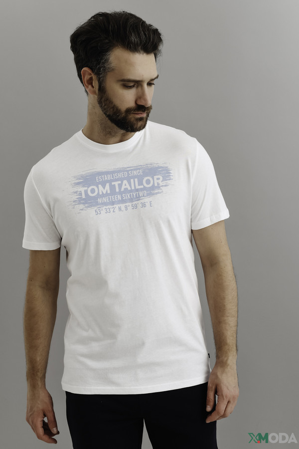 Футболкa Tom Tailor, размер 44, цвет голубой - фото 1