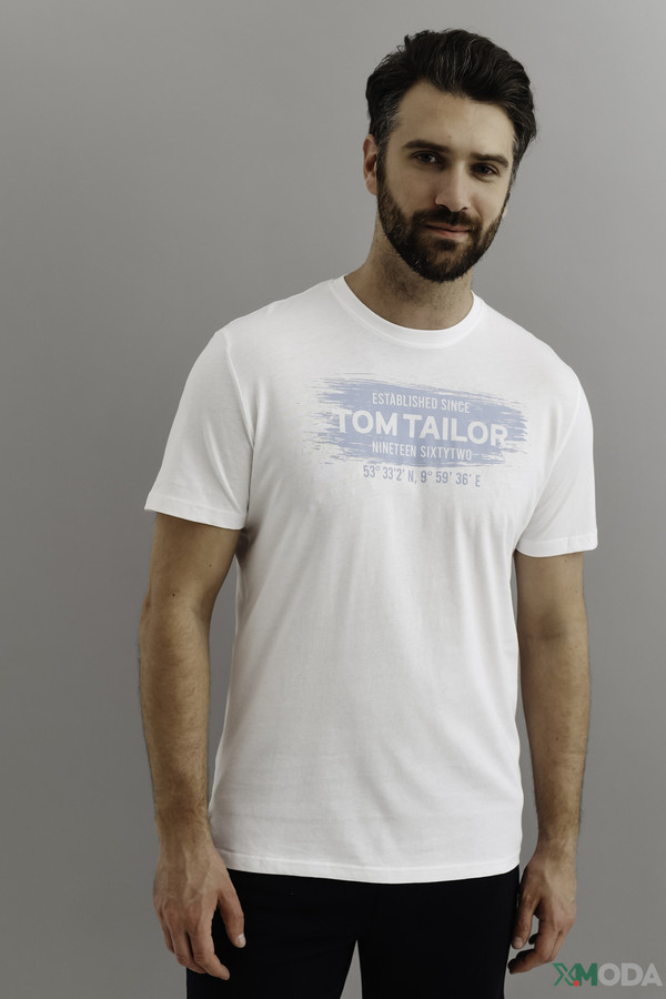 Футболкa Tom Tailor, размер 44, цвет голубой - фото 3