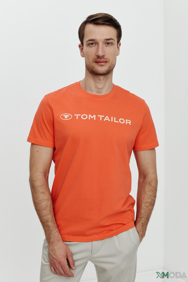 Футболкa Tom Tailor оранжевого цвета