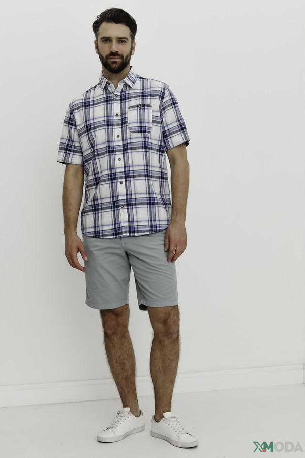 Мужские рубашки с коротким рукавом Tom Tailor, размер 46-48, цвет разноцветный - фото 2
