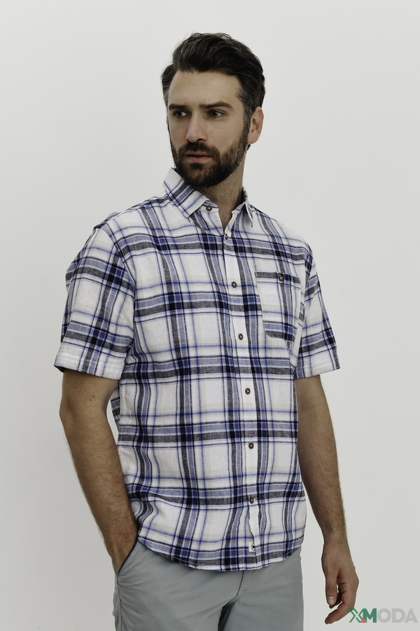 Мужские рубашки с коротким рукавом Tom Tailor, размер 46-48, цвет разноцветный - фото 3