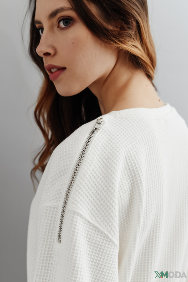 Пуловер QS, размер 36-38, цвет белый - фото 6