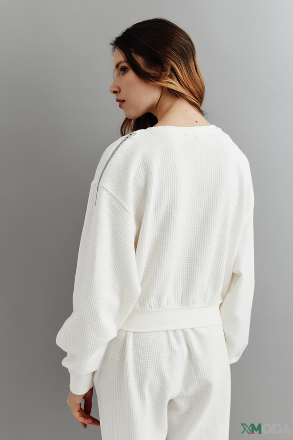 Пуловер QS, размер 36-38, цвет белый - фото 4