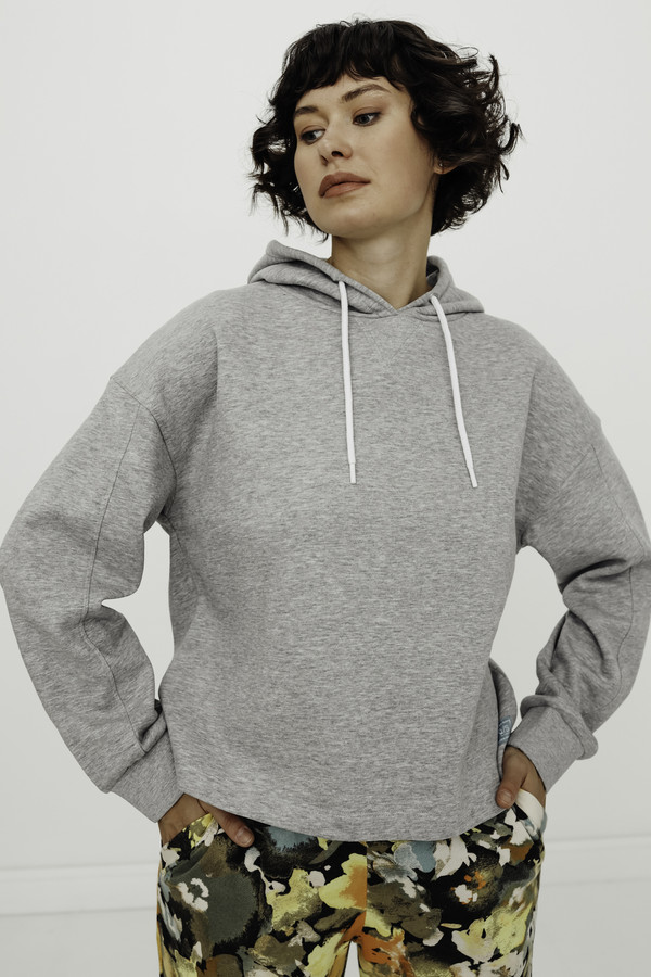 Пуловер QS, размер 48-50, цвет серый - фото 1